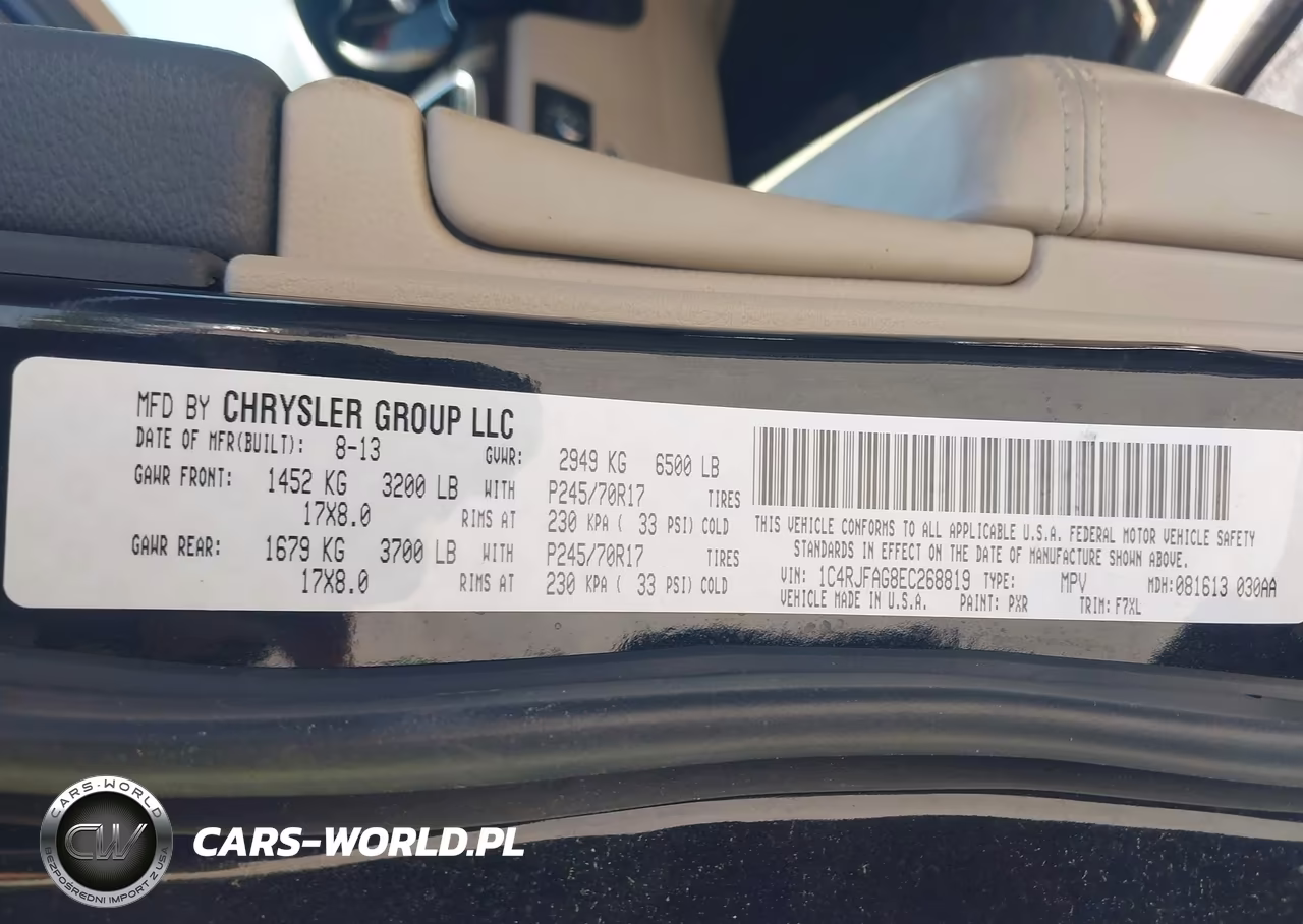 2014 Jeep Grand Cherokee Laredo VIN:1C4RJFAG8EC268819 - 9