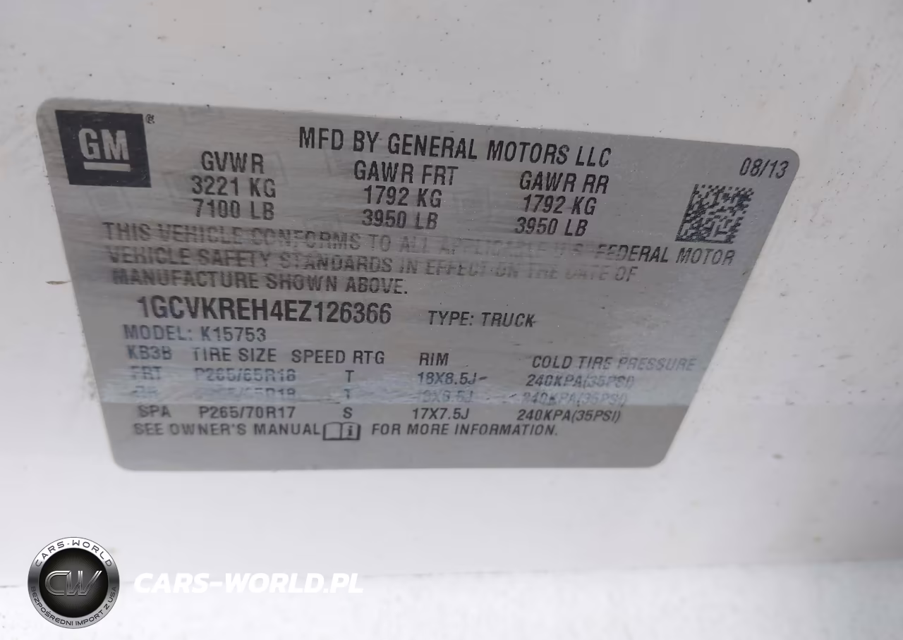 2014 Chevrolet Silverado 1500 2Lt VIN:1GCVKREH4EZ126366 - 9