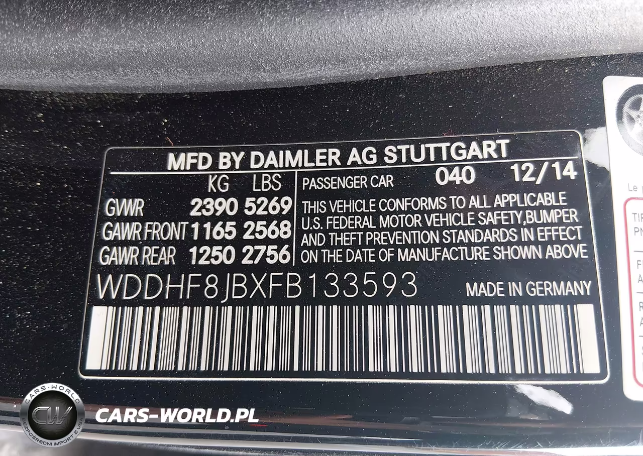 2015 Mercedes-Benz E 350 4Matic VIN:WDDHF8JBXFB133593 - 9