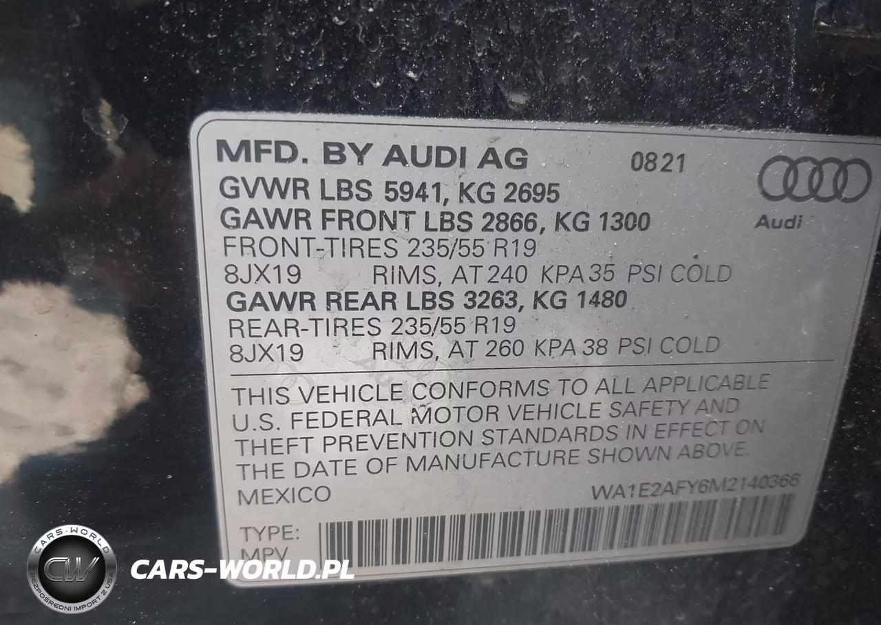2021 Audi Q5 Premium Plus 55 Tfsi E Quattro S Tronic VIN:WA1E2AFY6M2140366 - 9