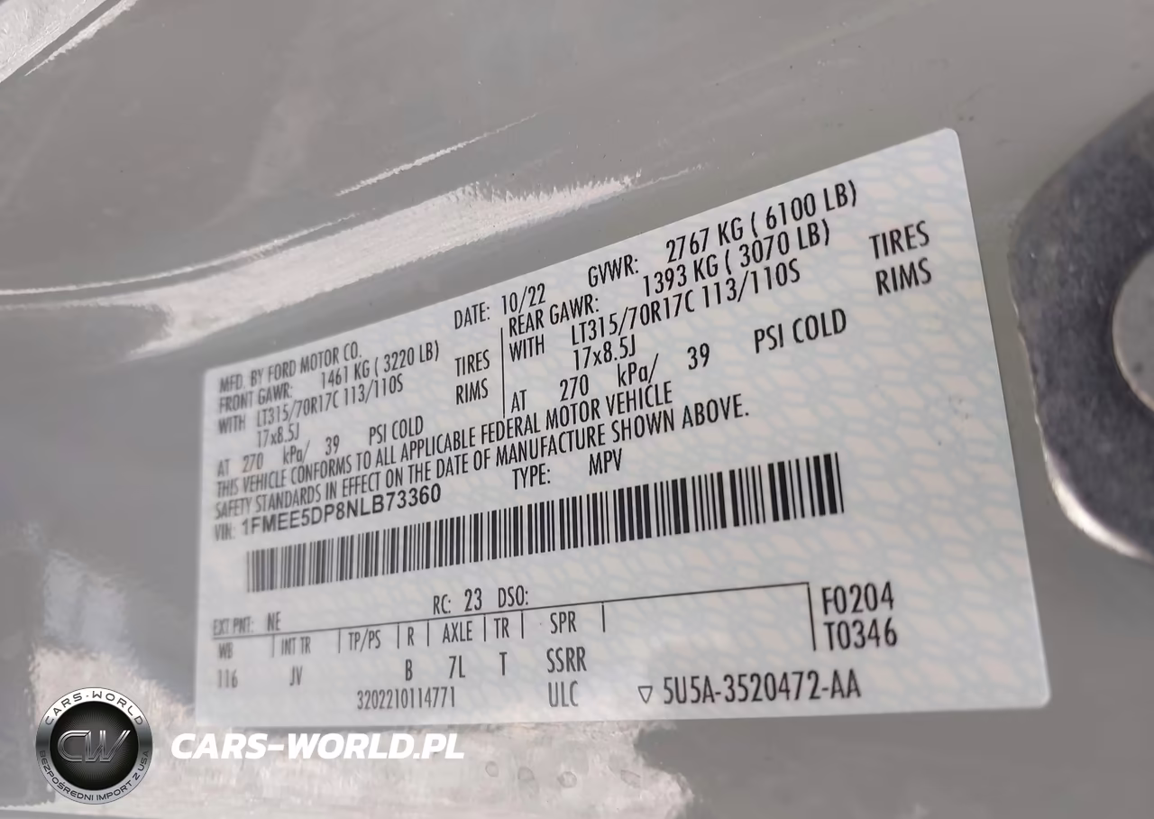 2022 Ford Bronco Outer Banks VIN:1FMEE5DP8NLB73360 - 9