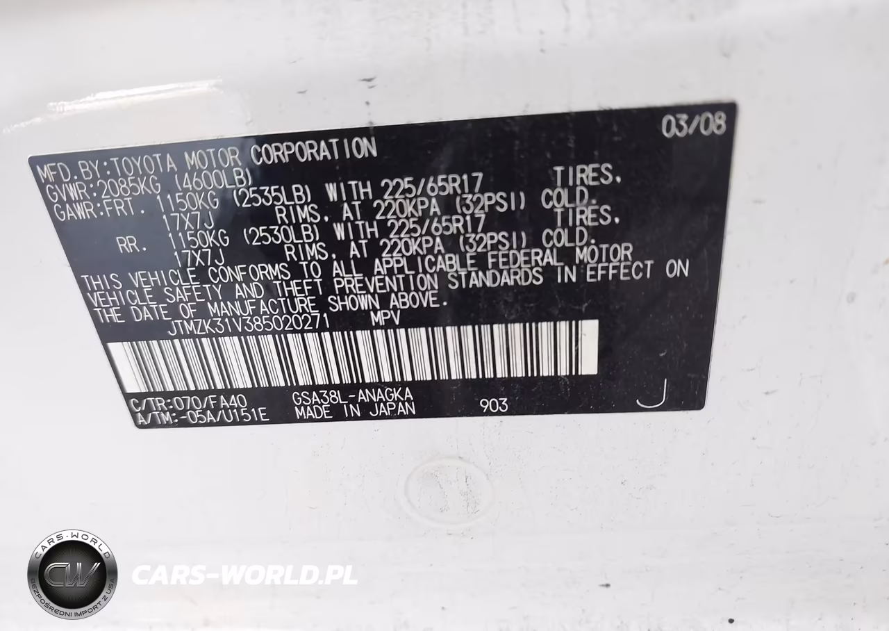 2008 Toyota Rav4 Limited V6 VIN:JTMZK31V385020271 - 9
