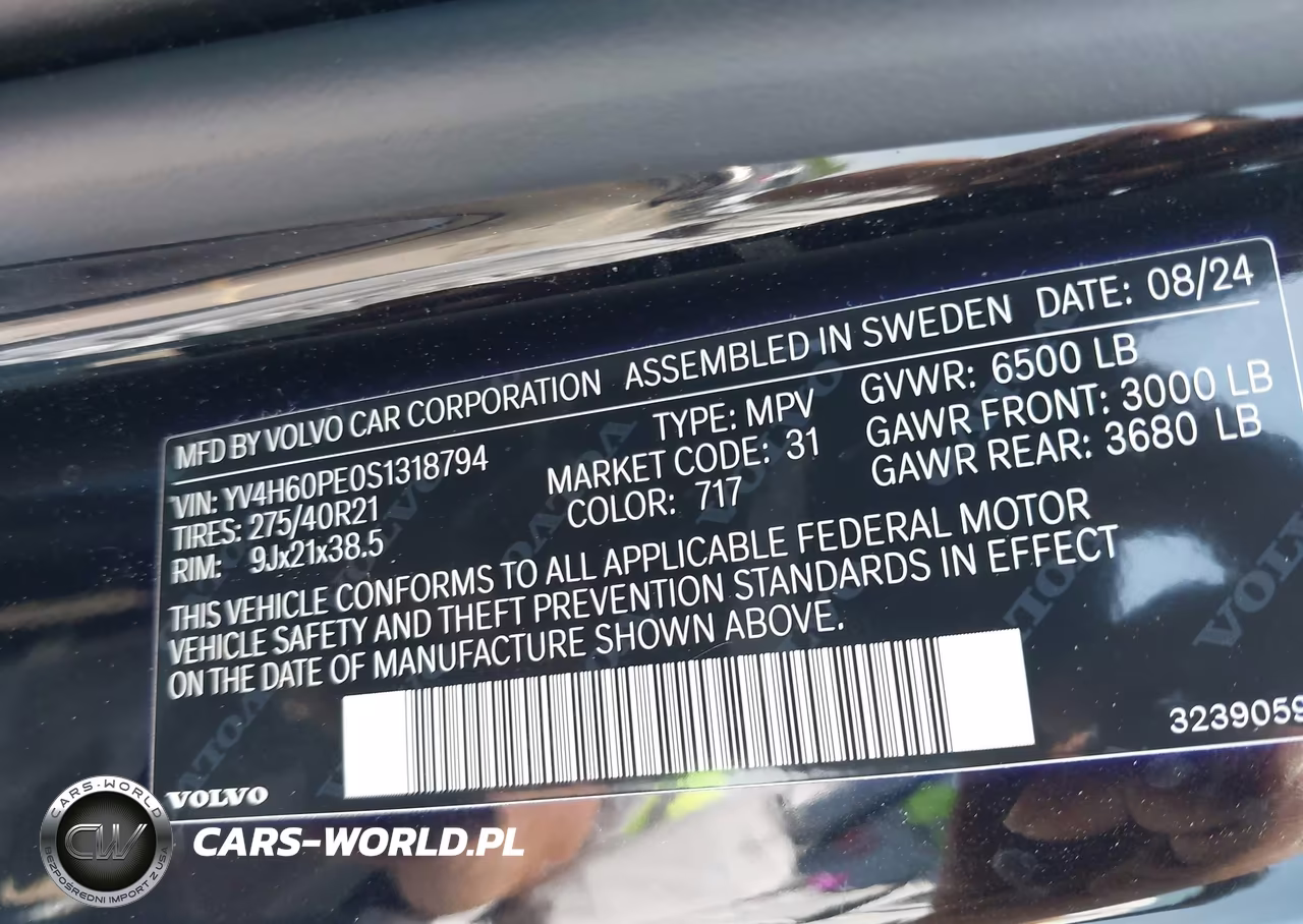 2025 Volvo Xc90 Plug-In Hybrid Plus VIN:YV4H60PE0S1318794 - 9