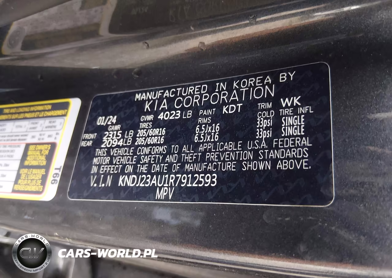 2024 Kia Soul Lx VIN:KNDJ23AU1R7912593 - 9