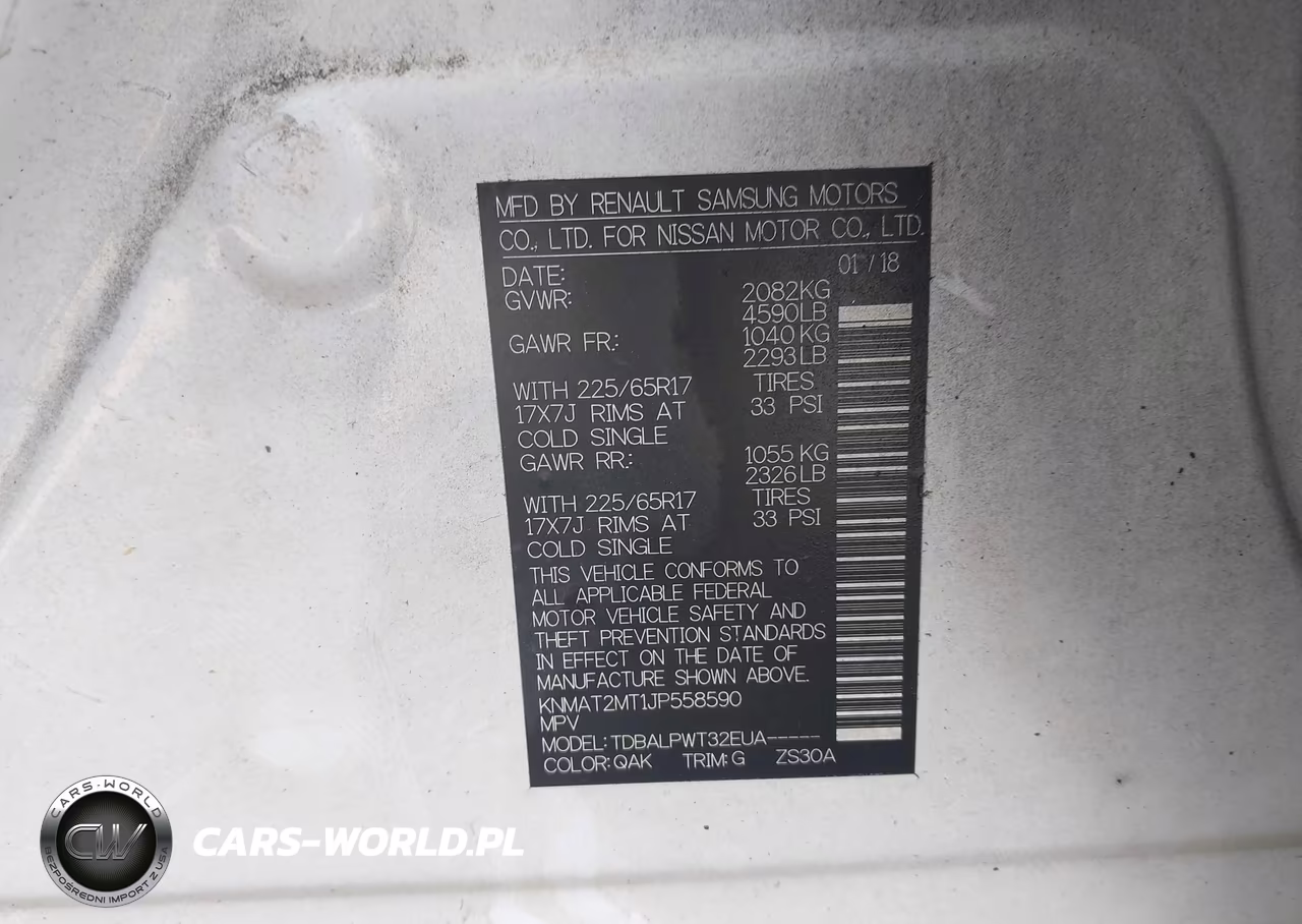 2018 Nissan Rogue S VIN:KNMAT2MT1JP558590 - 9