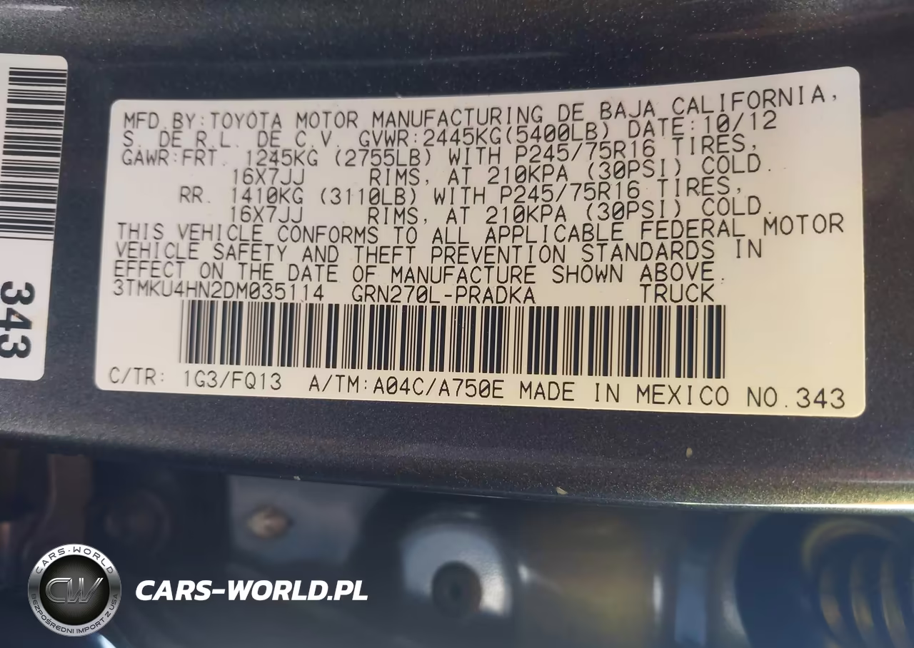 2013 Toyota Tacoma Prerunner V6 VIN:3TMKU4HN2DM035114 - 9