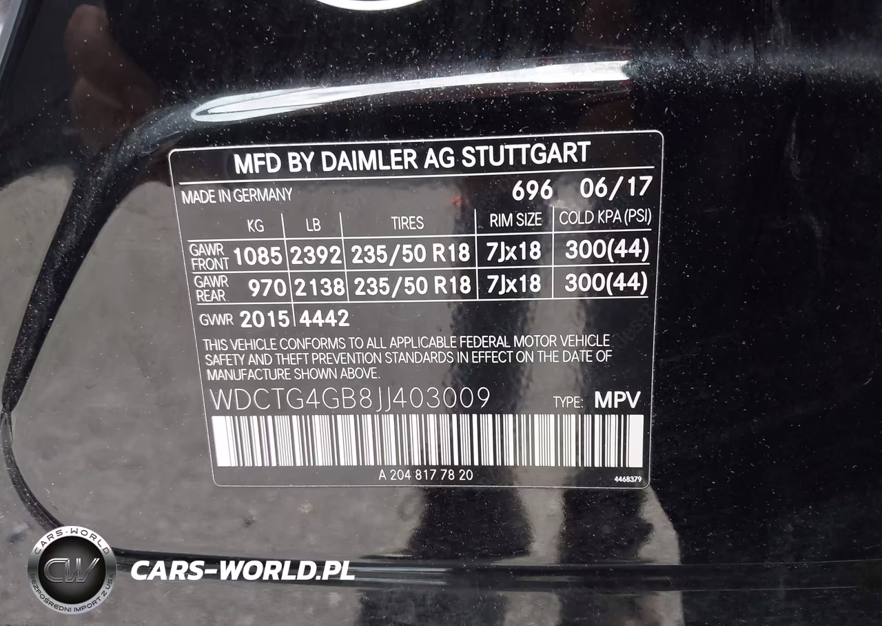 2018 Mercedes-Benz Gla 250 4Matic VIN:WDCTG4GB8JJ403009 - 9