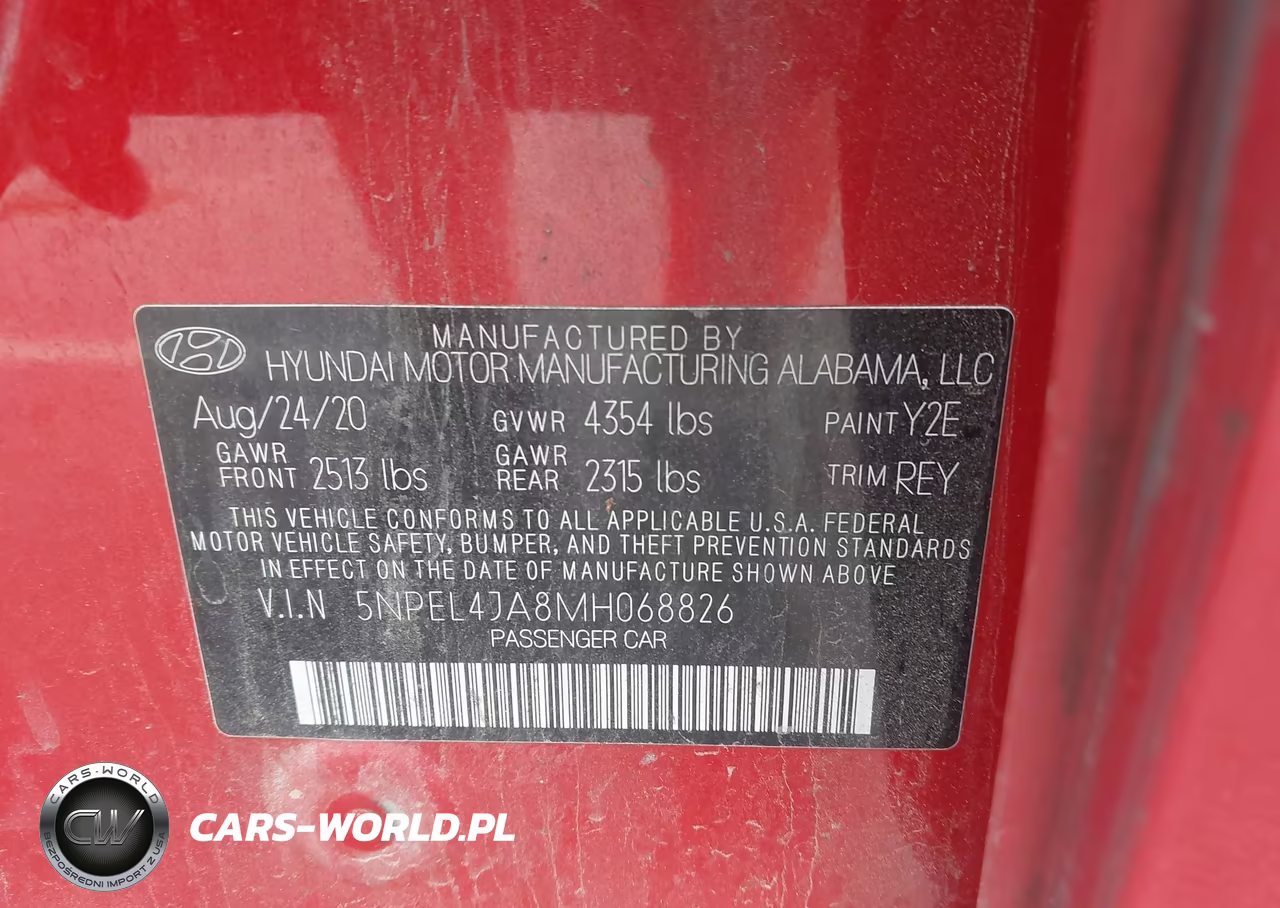 2021 Hyundai Sonata Sel VIN:5NPEL4JA8MH068826 - 9