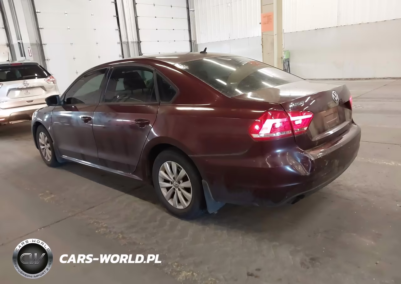2013 Volkswagen Passat 2.5L S VIN:1VWAP7A32DC112494 - 3