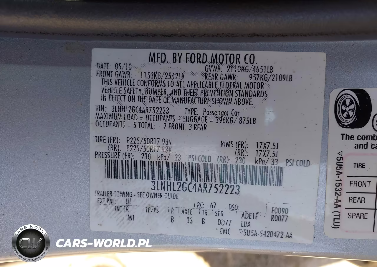 2010 Lincoln Mkz VIN:3LNHL2GC4AR752223 - 9