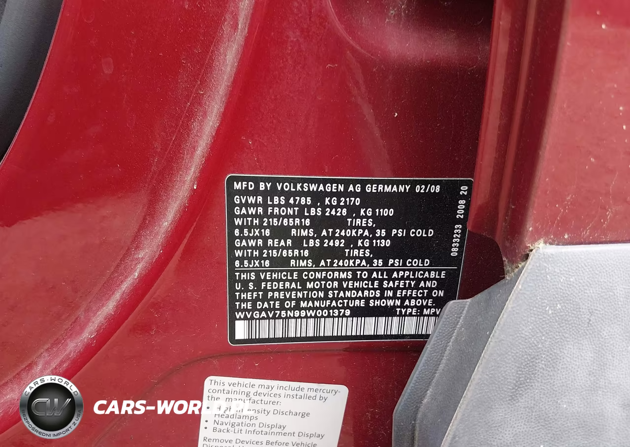 2009 Volkswagen Tiguan S-Se-Sel VIN:WVGAV75N99W001379 - 9