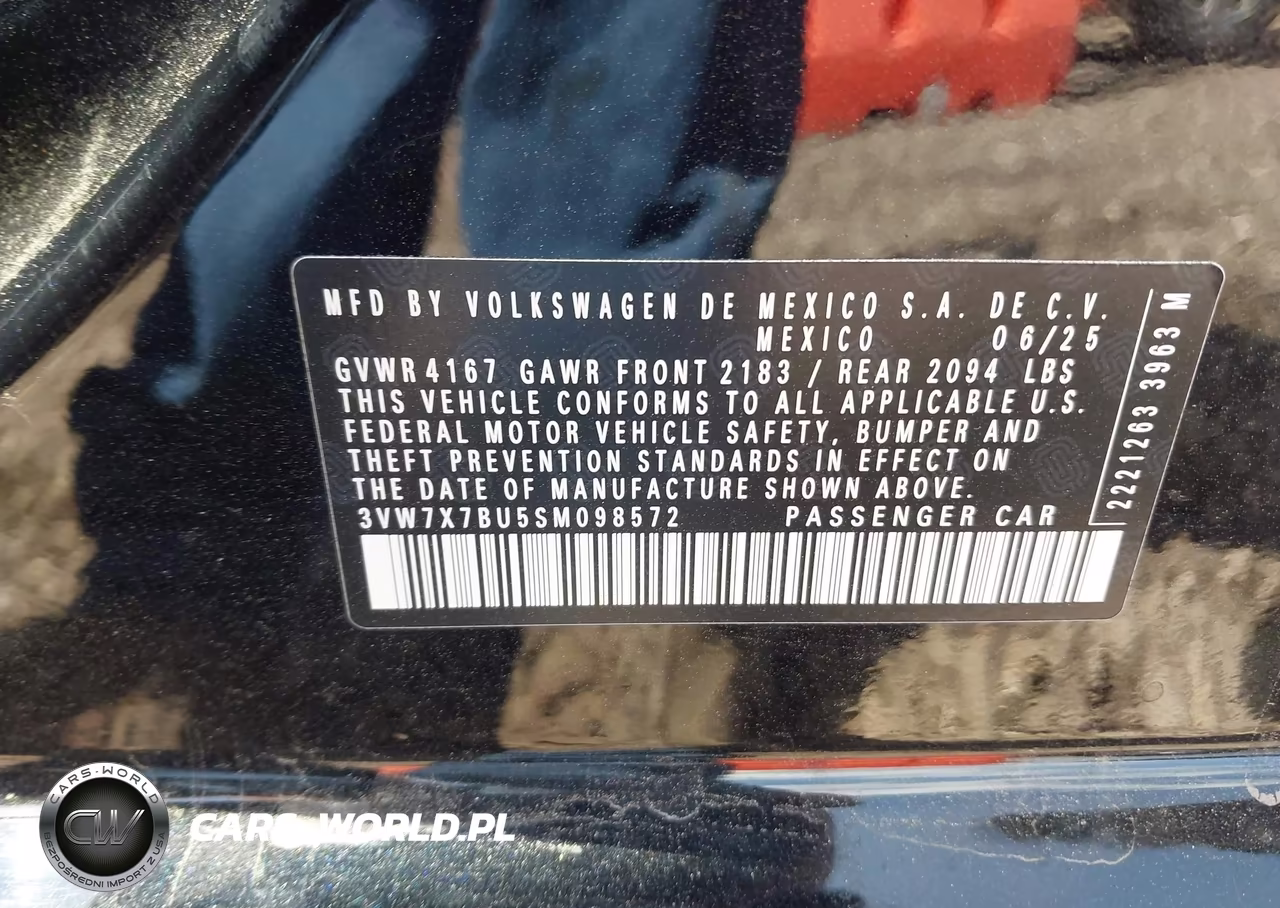 2025 Volkswagen Jetta 1.5T Se VIN:3VW7X7BU5SM098572 - 9