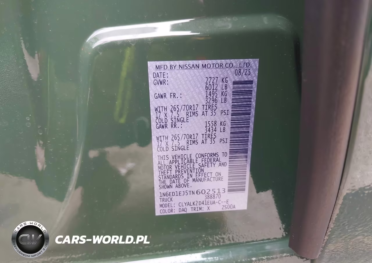 2026 Nissan Frontier Pro-X 4X2 VIN:1N6ED1EJ5TN602513 - 9