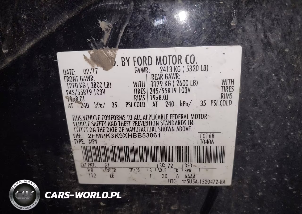 2017 Ford Edge Titanium VIN:2FMPK3K9XHBB53061 - 9