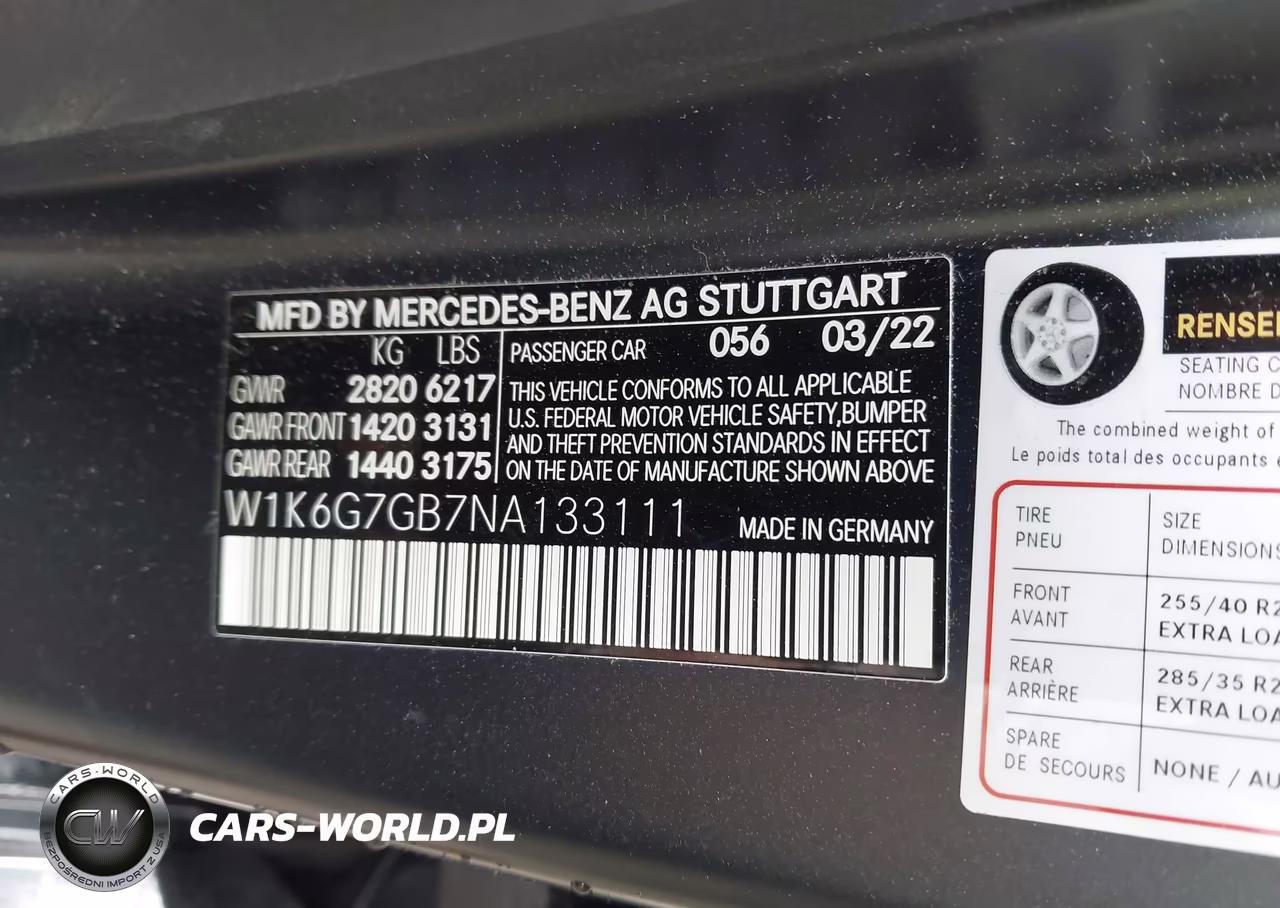 2022 Mercedes-Benz S 580 4Matic VIN:W1K6G7GB7NA133111 - 9