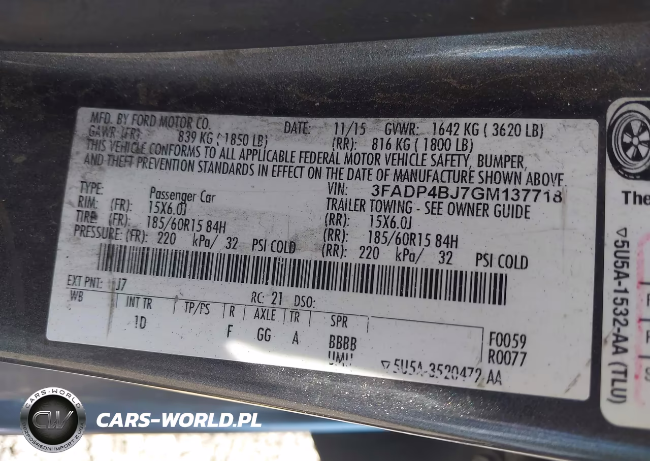 2016 Ford Fiesta Se VIN:3FADP4BJ7GM137718 - 9