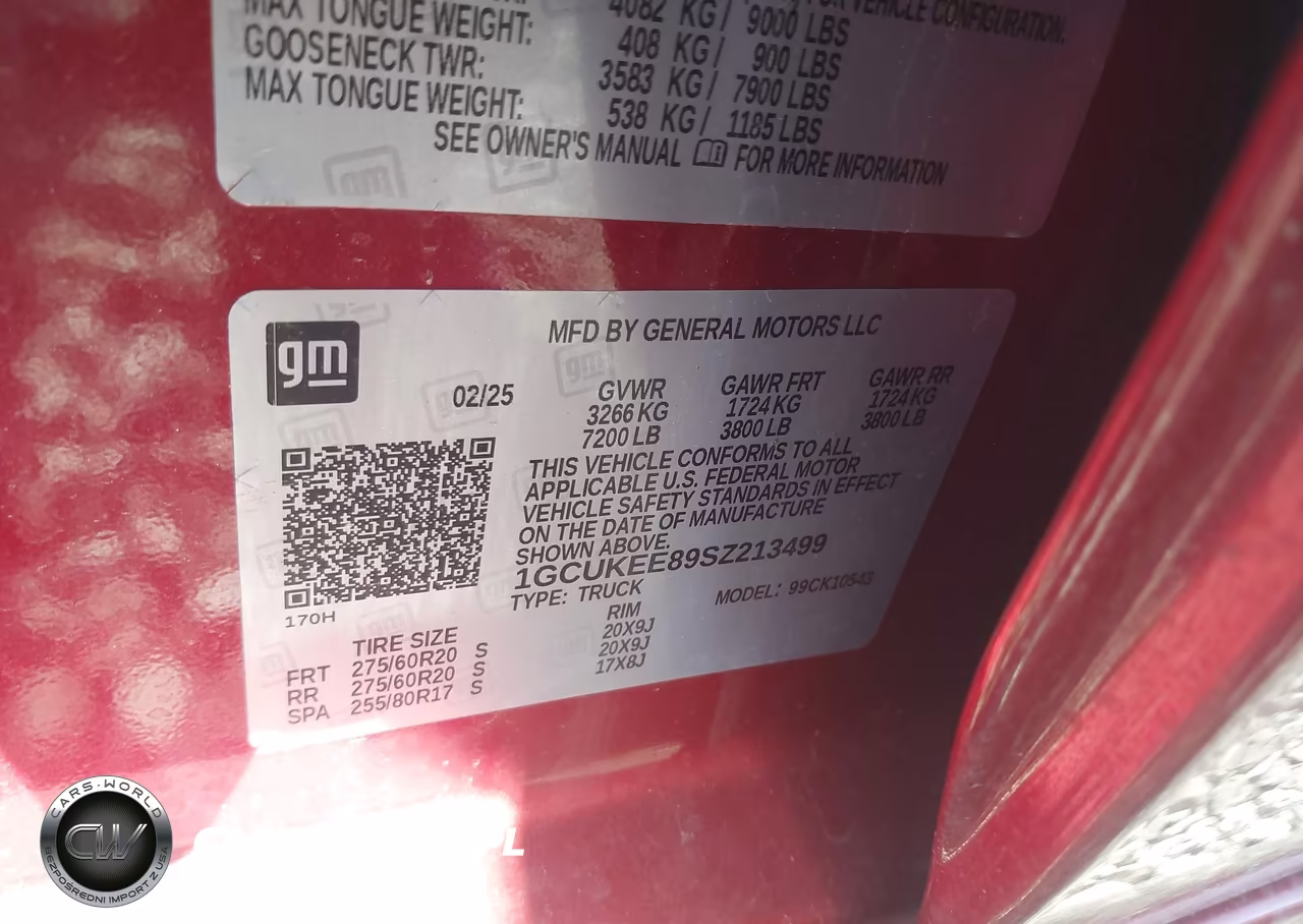 2025 Chevrolet Silverado 1500 4Wd Short Bed Rst VIN:1GCUKEE89SZ213499 - 9