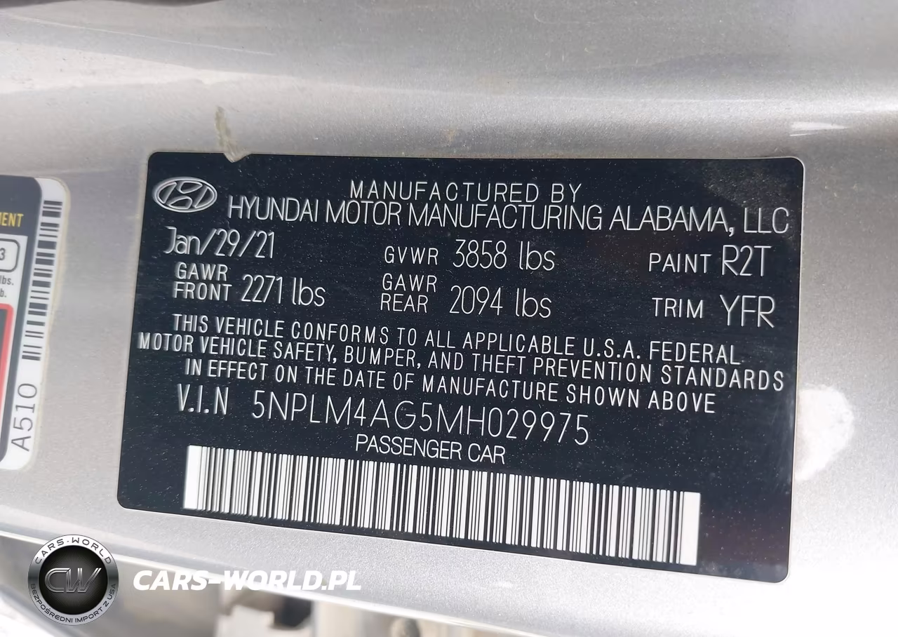 2021 Hyundai Elantra Sel VIN:5NPLM4AG5MH029975 - 9