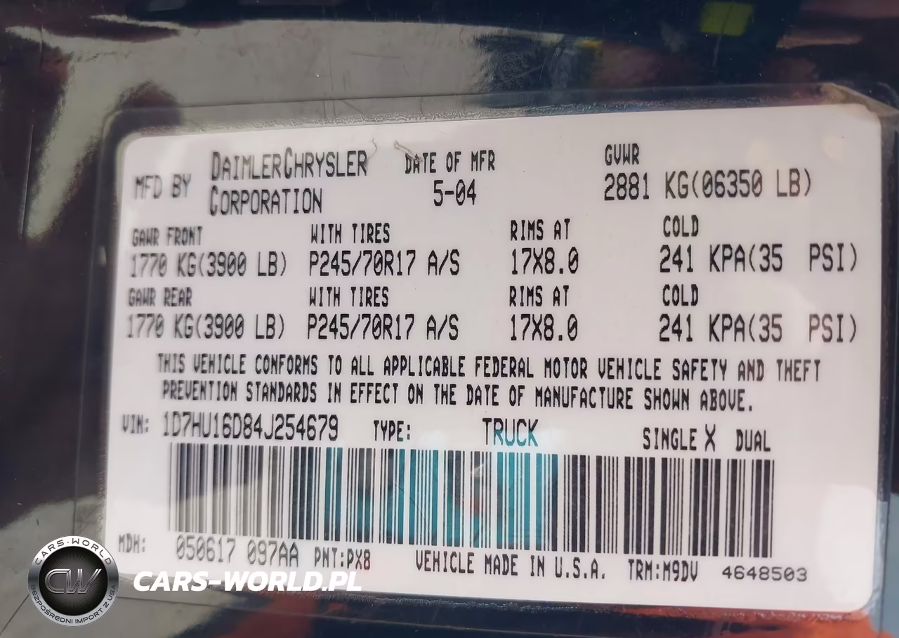 2004 Dodge Ram 1500 Slt-Laramie VIN:1D7HU16D84J254679 - 9