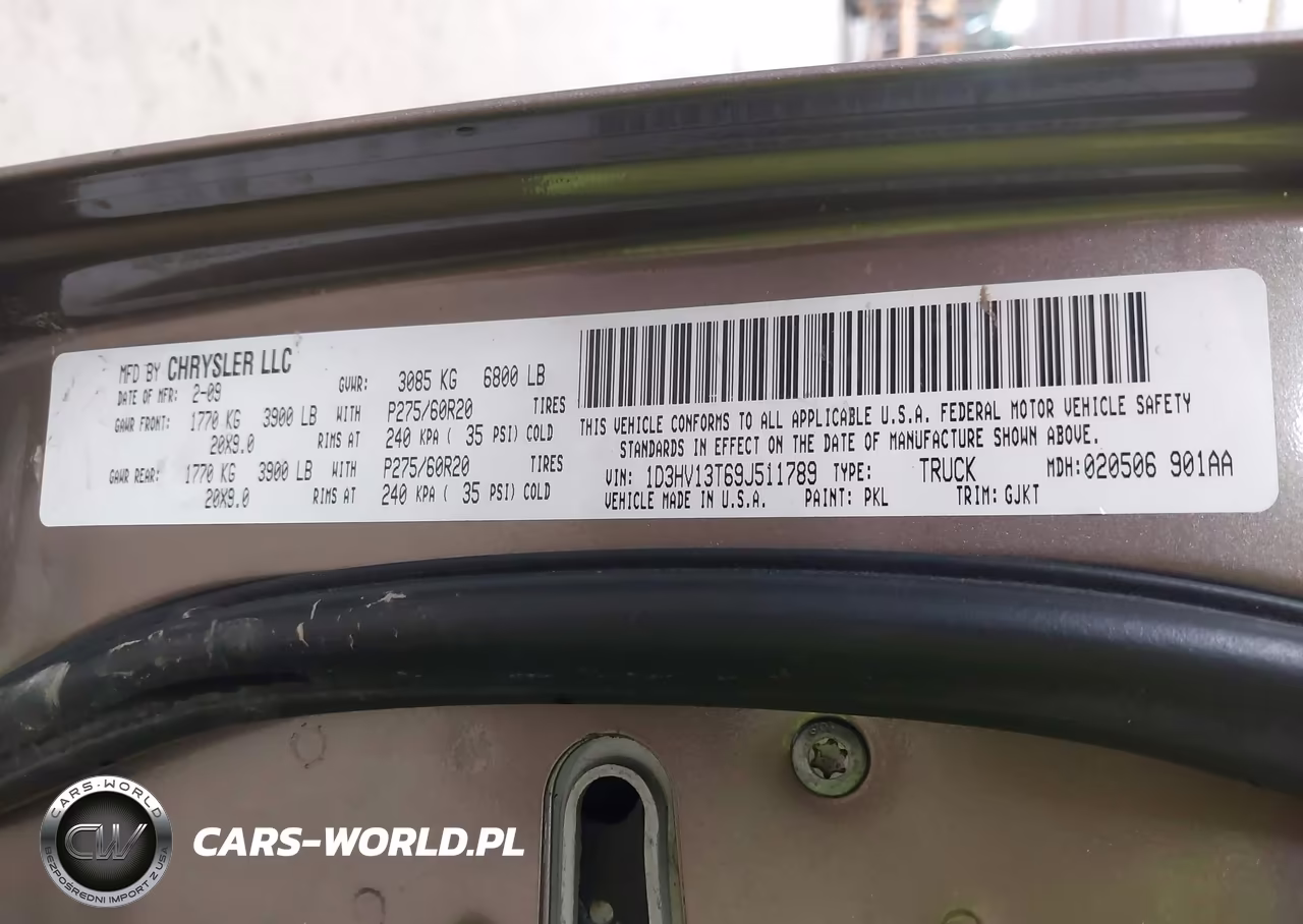 2009 Dodge Ram 1500 Laramie VIN:1D3HV13T69J511789 - 9