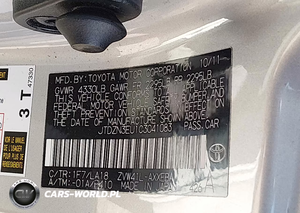 2012 Toyota Prius V VIN:JTDZN3EU1C3041083 - 9