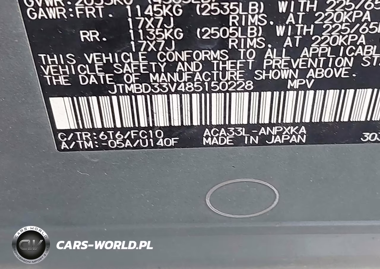 2008 Toyota Rav4 VIN:JTMBD33V485150228 - 9