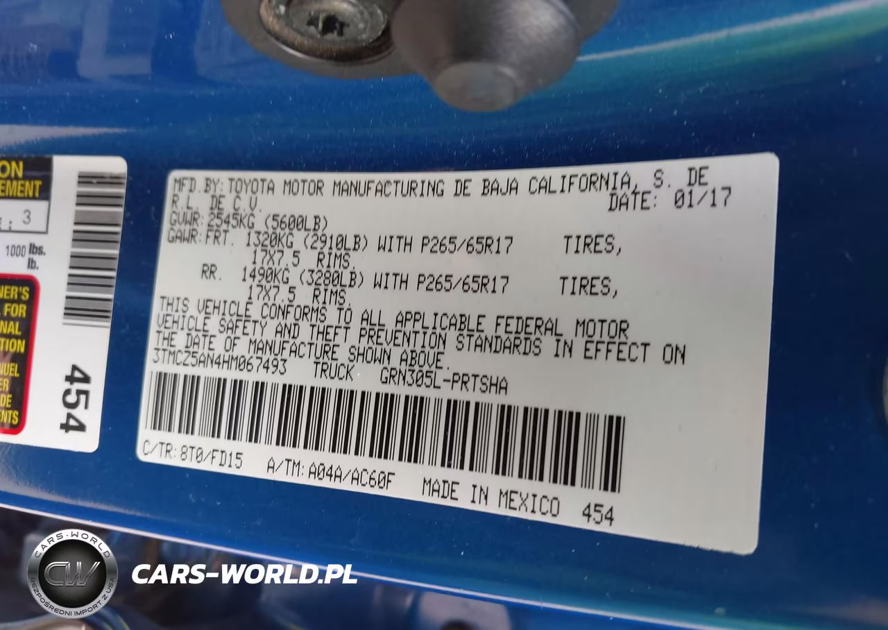 2017 Toyota Tacoma Trd Sport VIN:3TMCZ5AN4HM067493 - 9