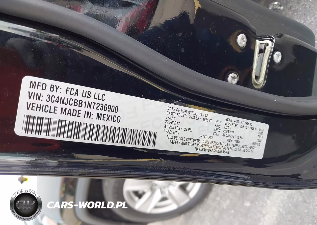 2022 Jeep Compass Latitude Fwd VIN:3C4NJCBB1NT236900 - 9