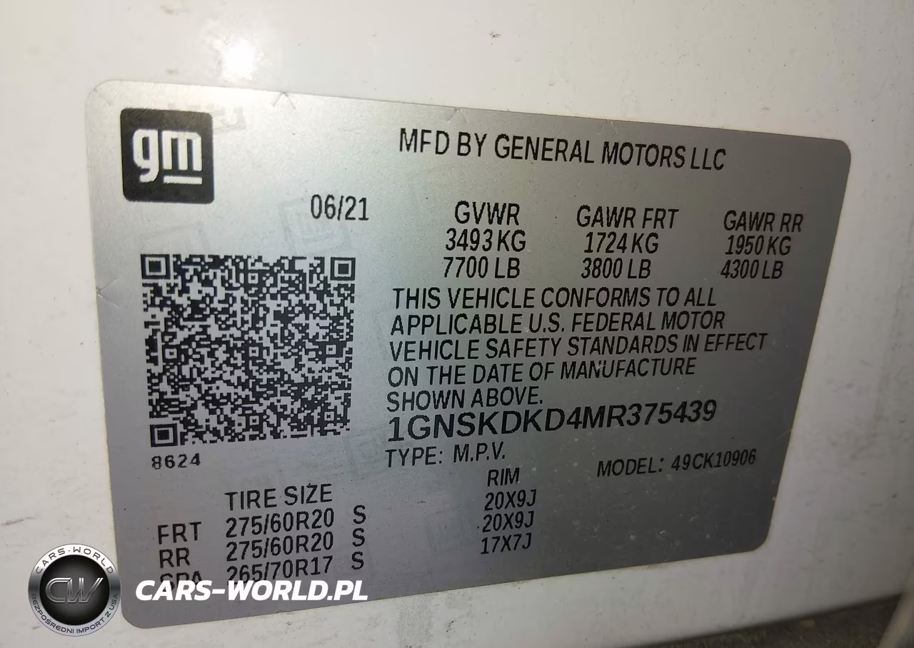 2021 Chevrolet Suburban 4Wd Z71 VIN:1GNSKDKD4MR375439 - 9