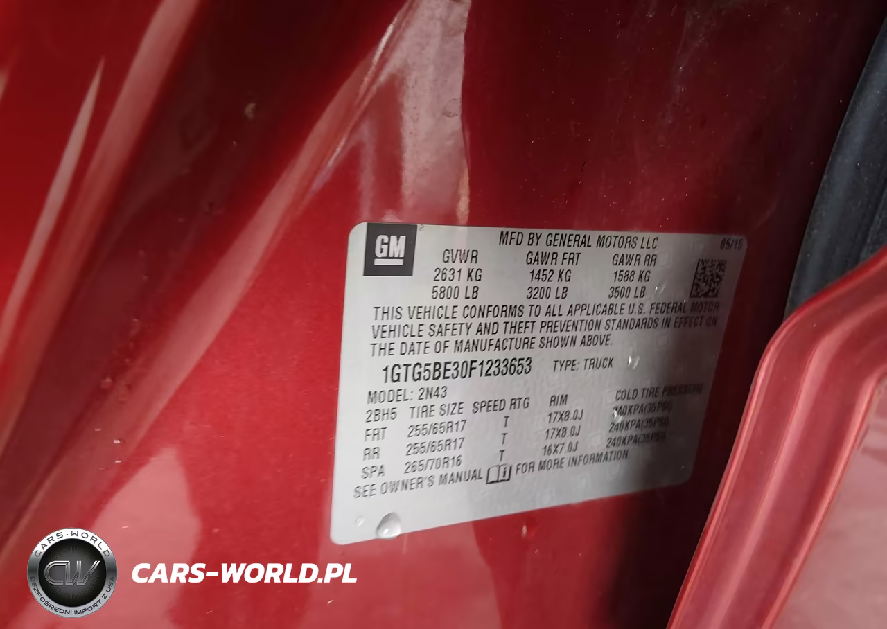 2015 GMC Canyon Sle VIN:1GTG5BE30F1233653 - 9
