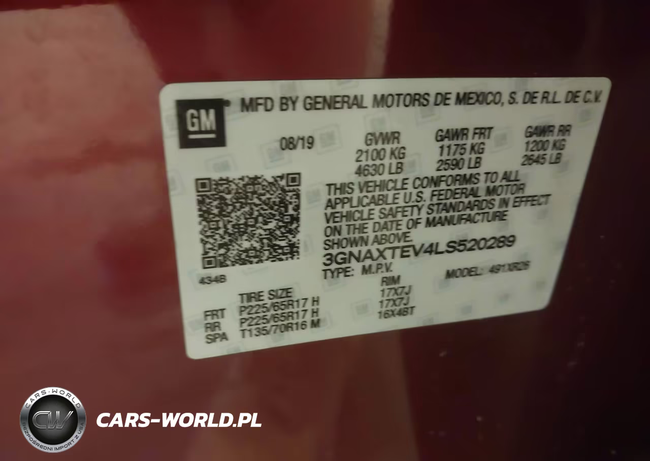 2020 Chevrolet Equinox Awd 2Fl VIN:3GNAXTEV4LS520289 - 9
