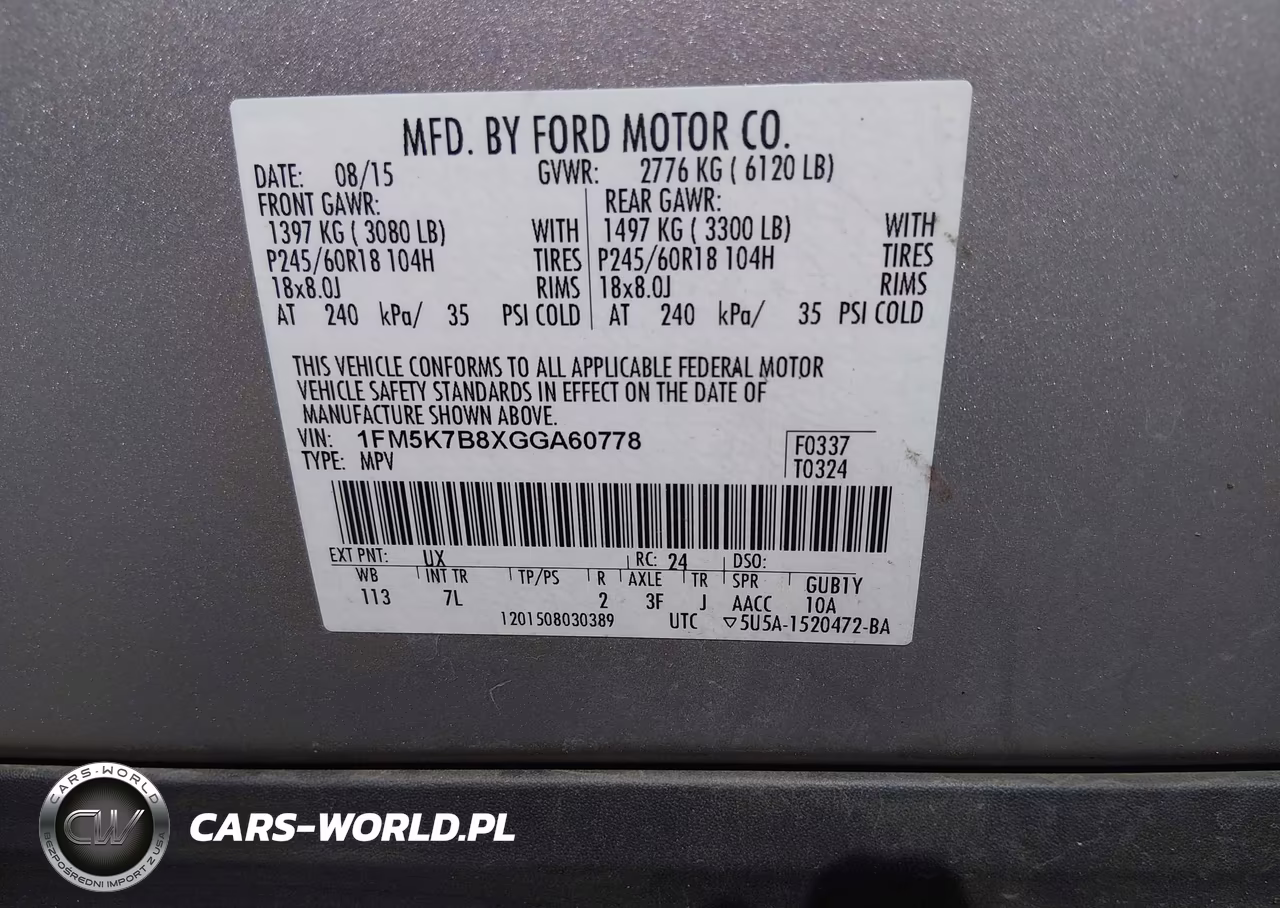 2016 Ford Explorer VIN:1FM5K7B8XGGA60778 - 9