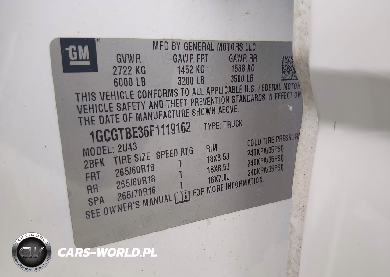 2015 Chevrolet Colorado Lt VIN:1GCGTBE36F1119162 - 9