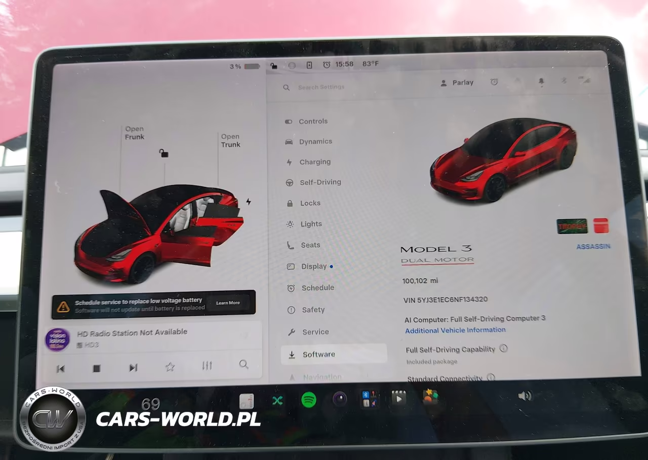 2022 Tesla Model 3 Performance Dual Motor All-Wheel Drive VIN:5YJ3E1EC6NF134320 - 19