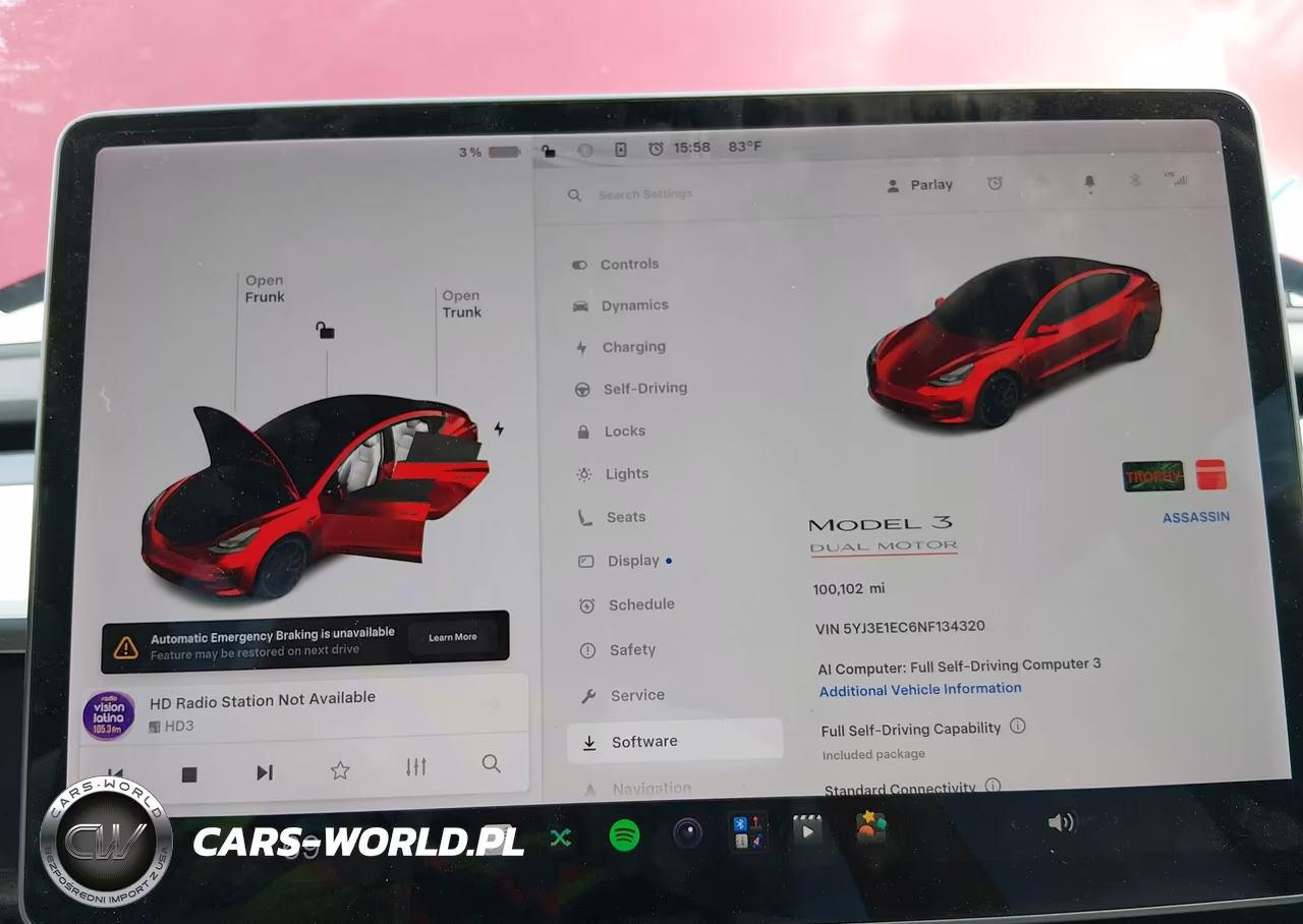 2022 Tesla Model 3 Performance Dual Motor All-Wheel Drive VIN:5YJ3E1EC6NF134320 - 7