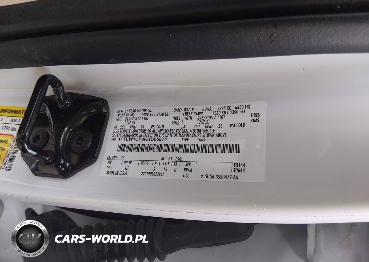 2019 Ford F-150 Xlt VIN:1FTEW1CP3KKD05874 - 9