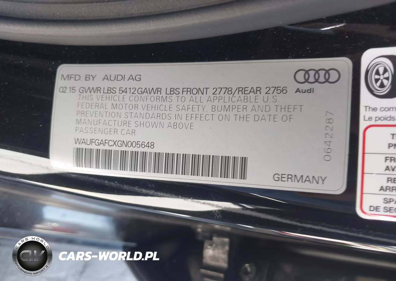 2016 Audi A6 3.0T Premium Plus VIN:WAUFGAFCXGN005648 - 9
