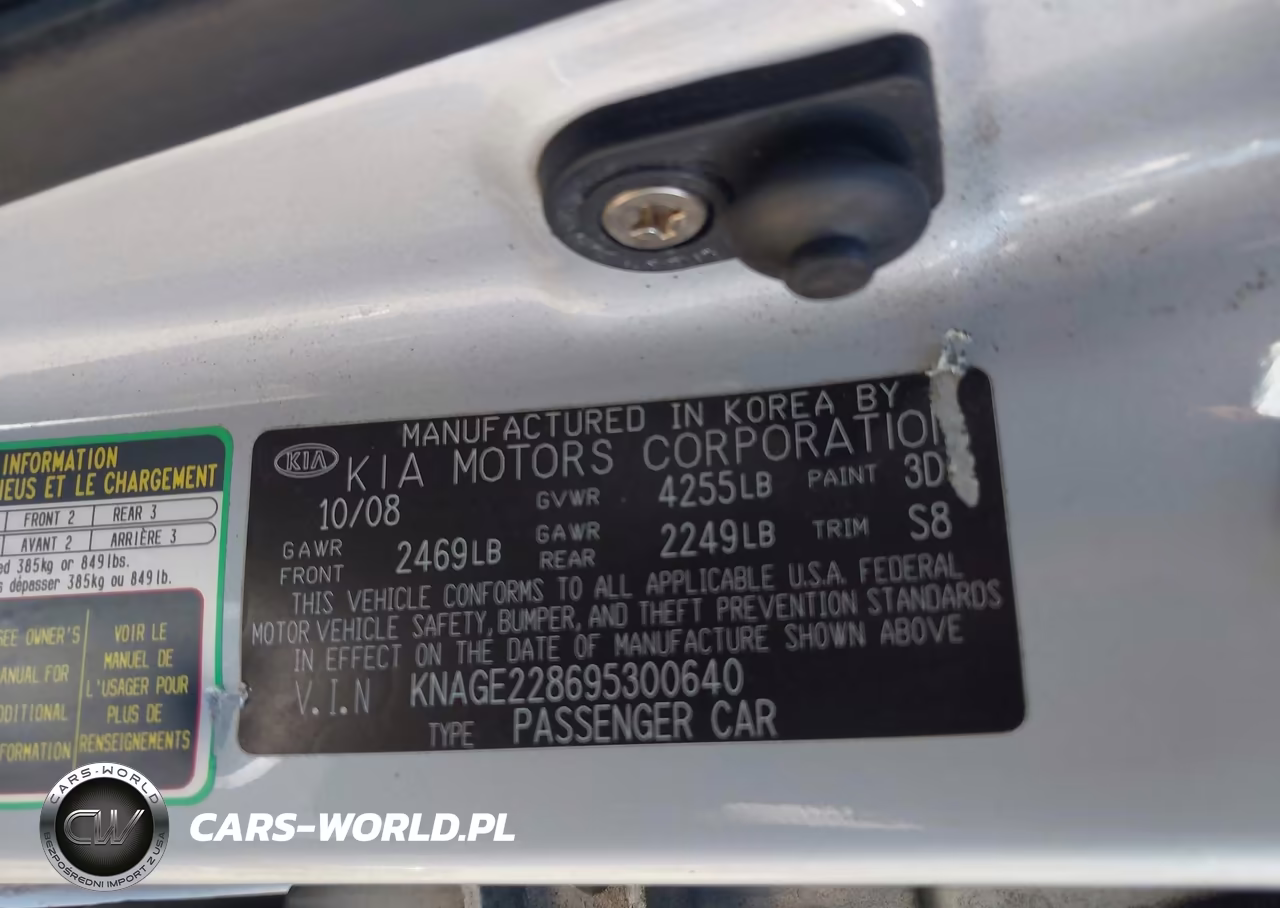2009 Kia Optima Lx VIN:KNAGE228695300640 - 9