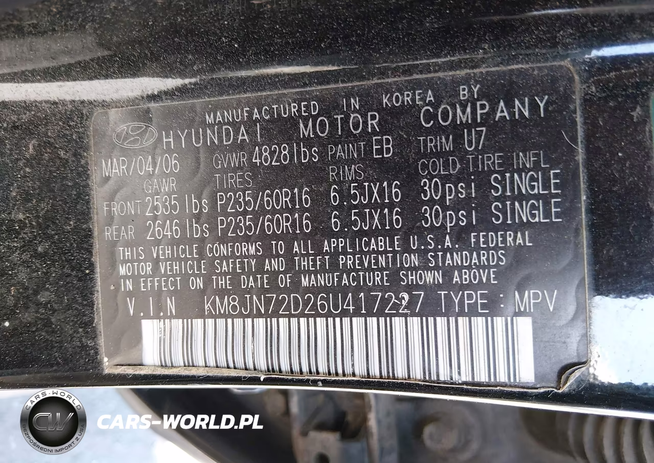 2006 Hyundai Tucson Gls-Limited VIN:KM8JN72D26U417227 - 9