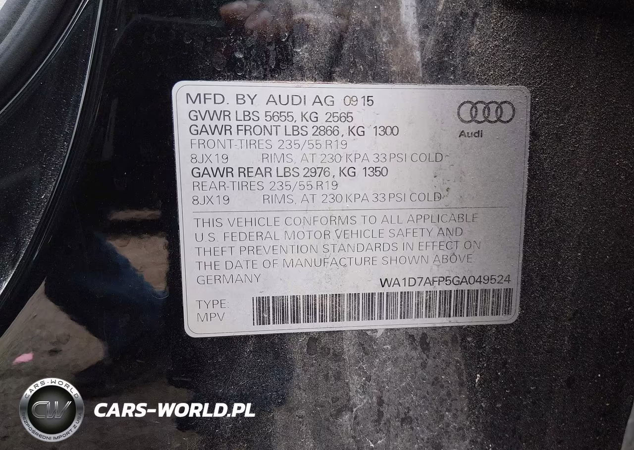 2016 Audi Q5 3.0T Premium Plus VIN:WA1D7AFP5GA049524 - 9
