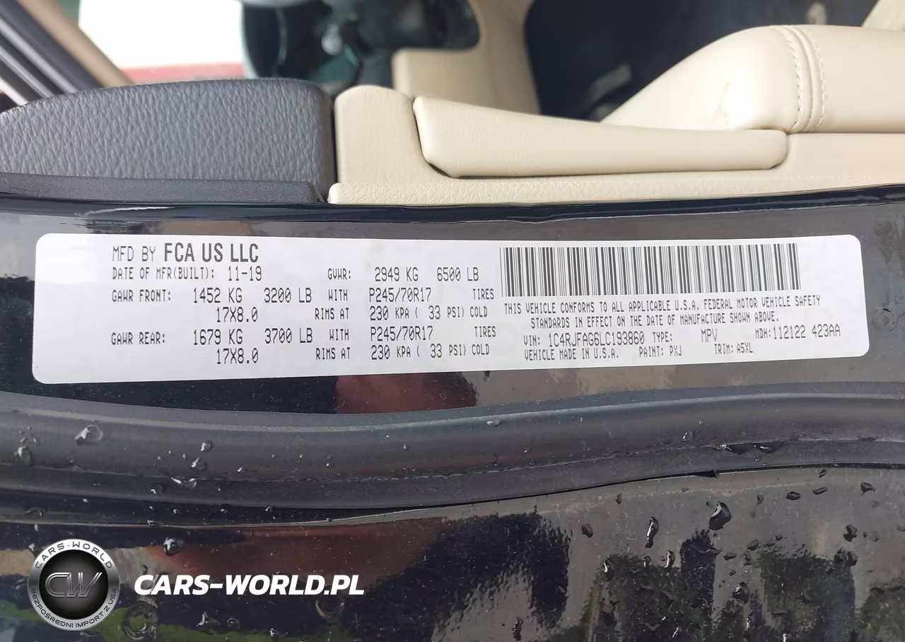 2020 Jeep Grand Cherokee Laredo E 4X4 VIN:1C4RJFAG6LC193860 - 9