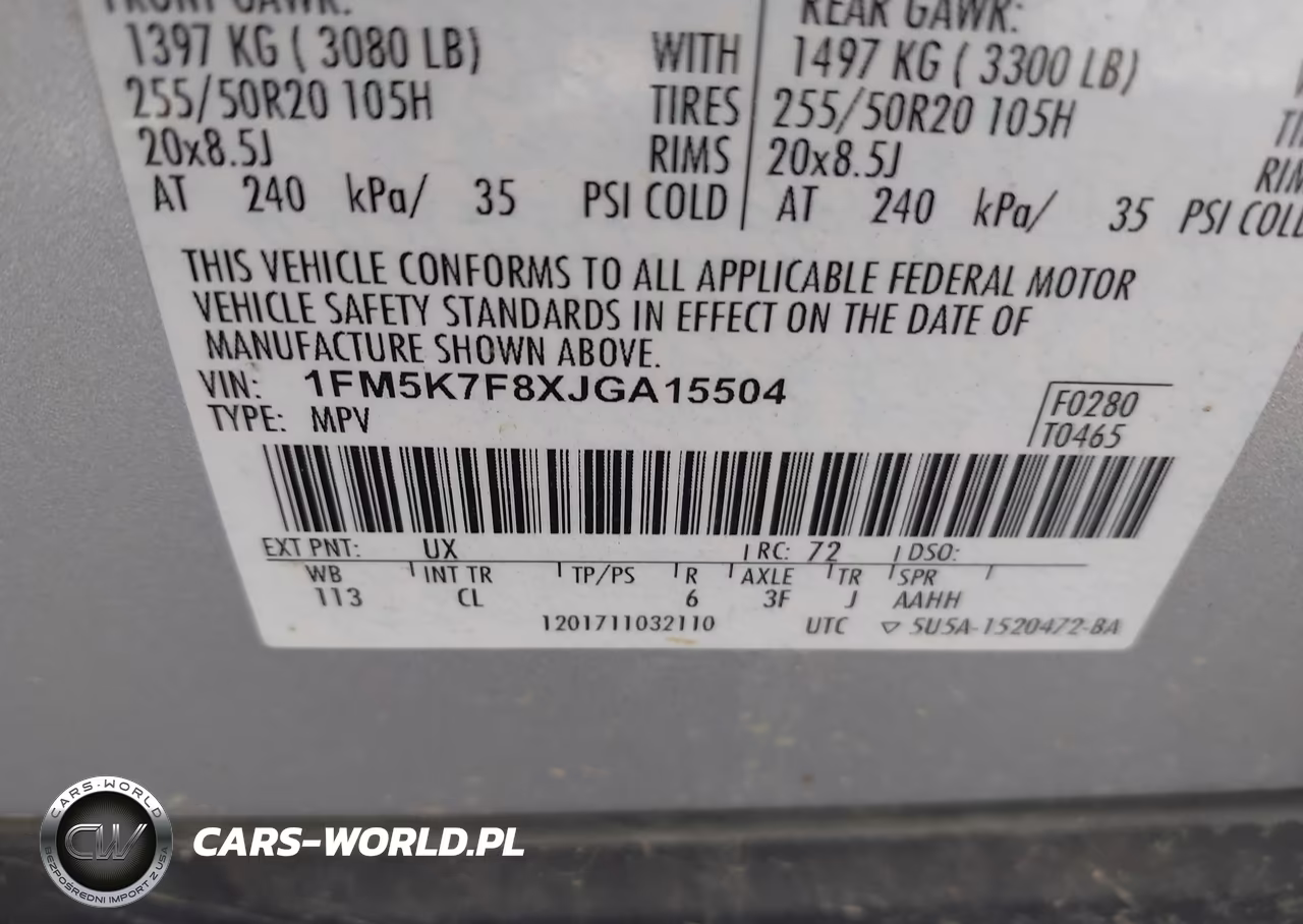 2018 Ford Explorer Limited VIN:1FM5K7F8XJGA15504 - 9