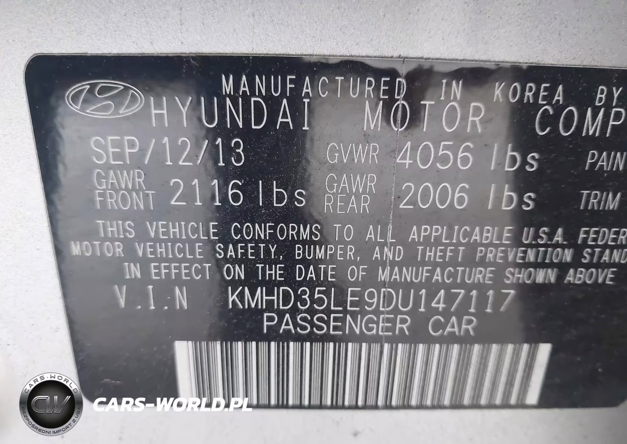 2013 Hyundai Elantra Gt VIN:KMHD35LE9DU147117 - 9