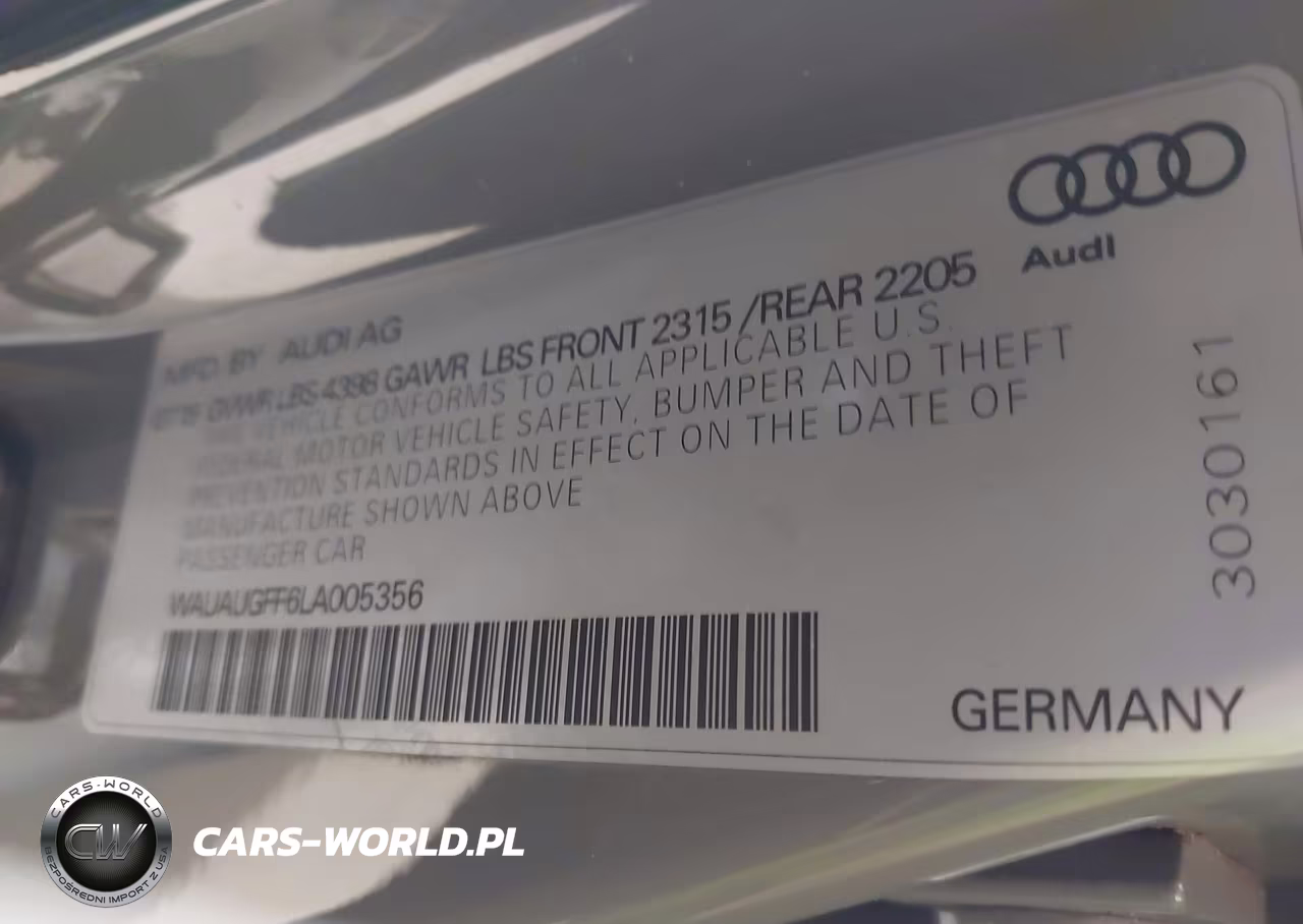 2020 Audi A3 Premium 40 Tfsi Front-Wheel Drive S Tronic VIN:WAUAUGFF6LA005356 - 9