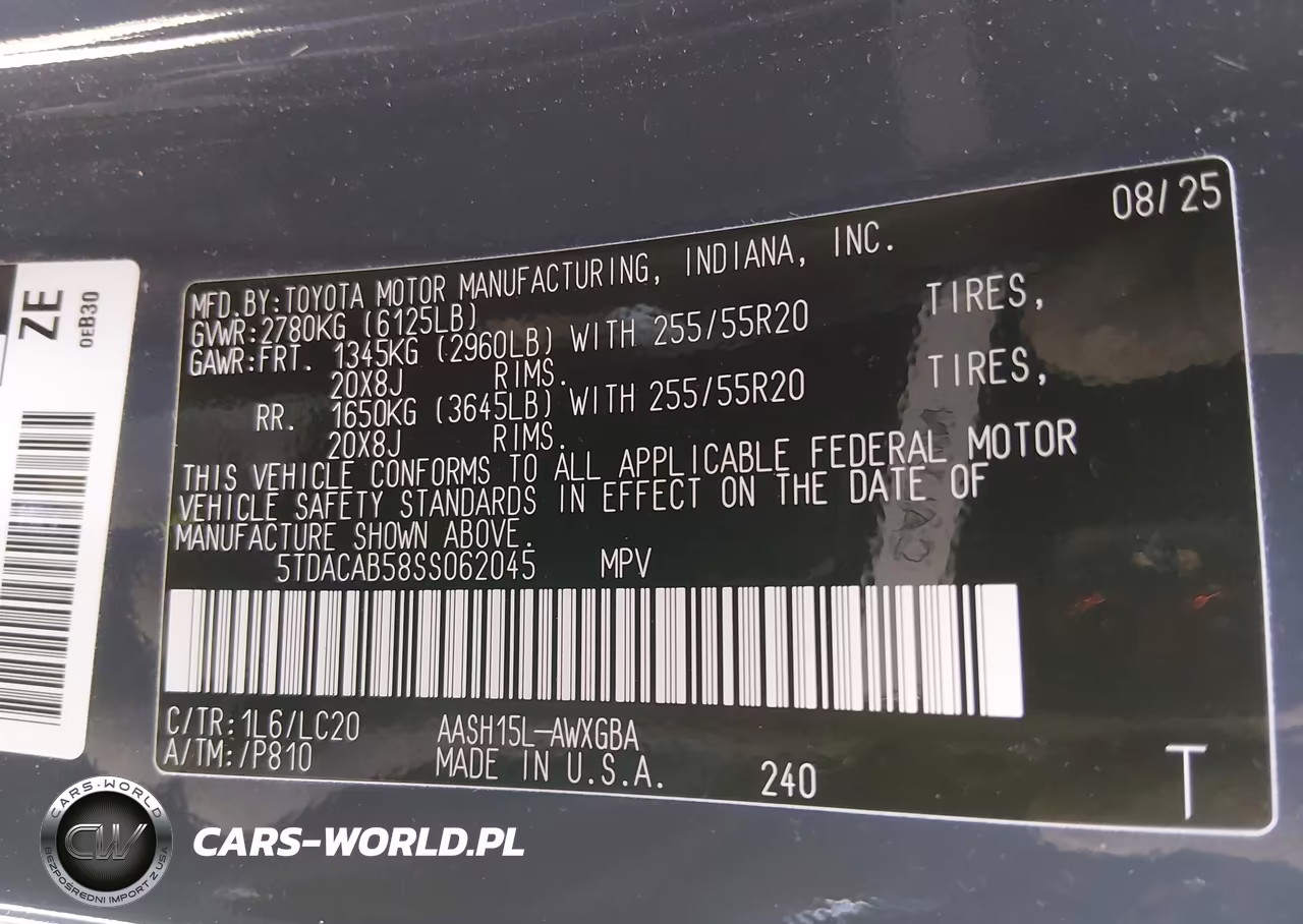 2025 Toyota Grand Highlander Hybrid Limited VIN:5TDACAB58SS062045 - 9