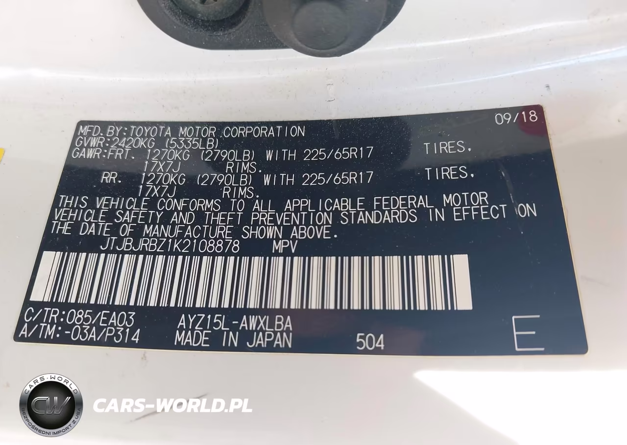 2019 Lexus Nx 300H VIN:JTJBJRBZ1K2108878 - 9