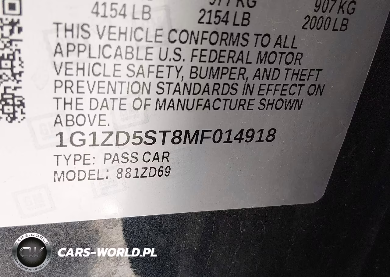 2021 Chevrolet Malibu Fwd Lt VIN:1G1ZD5ST8MF014918 - 9
