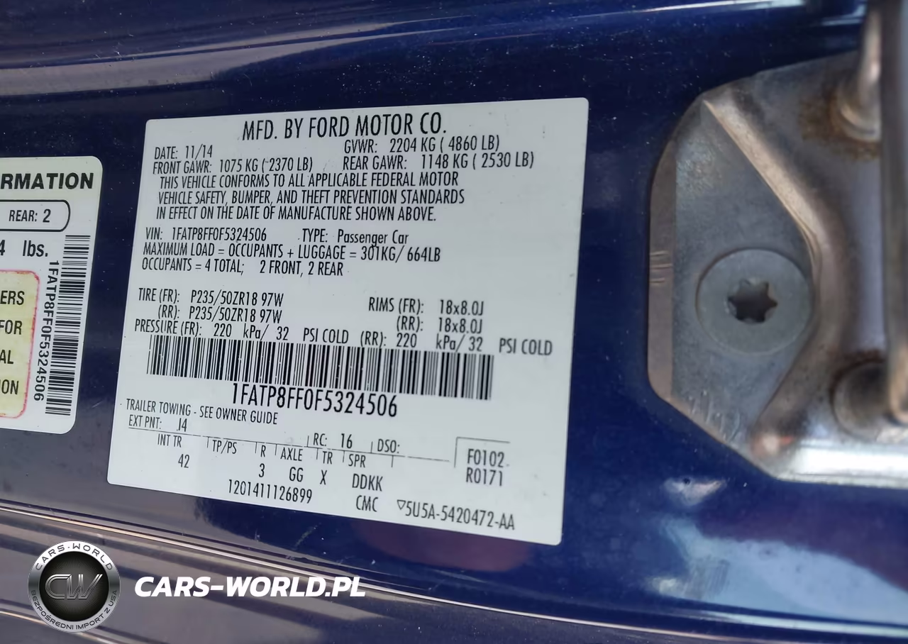 2015 Ford Mustang Gt Premium VIN:1FATP8FF0F5324506 - 9
