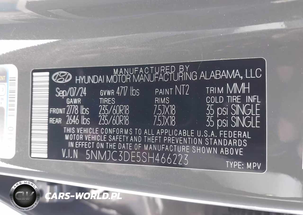 2025 Hyundai Tucson Sel Convenience VIN:5NMJC3DE5SH466223 - 9