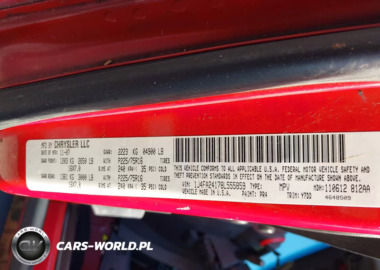 2008 Jeep Wrangler X VIN:1J4FA24178L555859 - 9